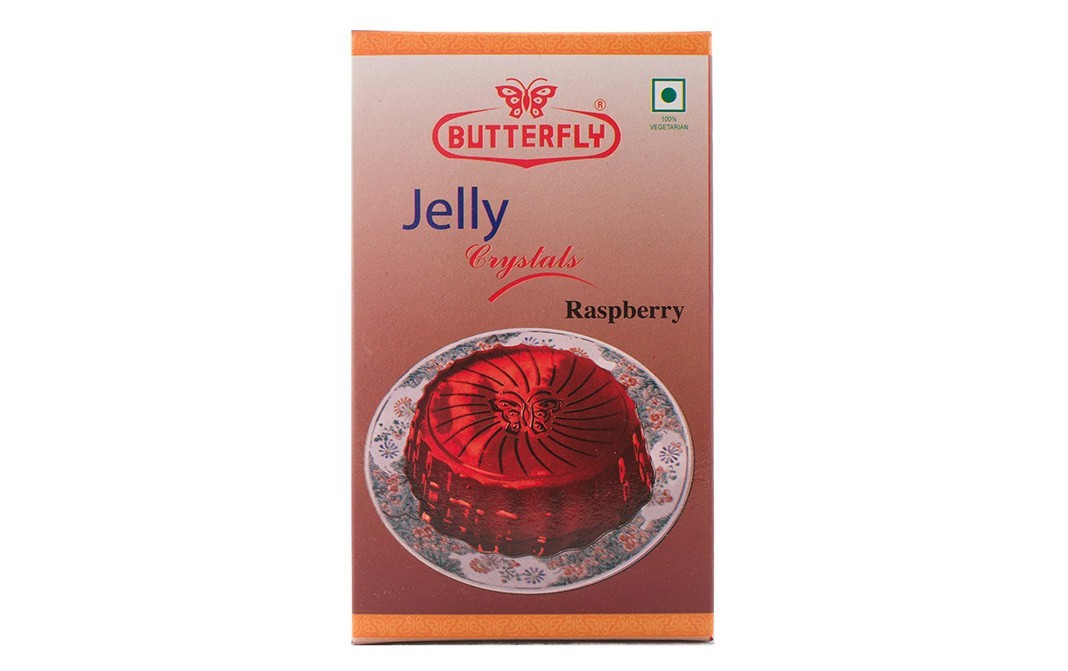 Butterfly Jelly Crystals Raspberry    Pack  100 grams